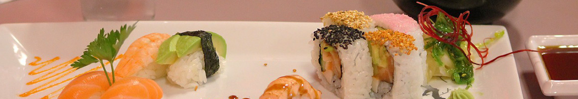 Eating Asian Fusion Japanese Sushi at SUKI ASIA restaurant in Washington, DC.